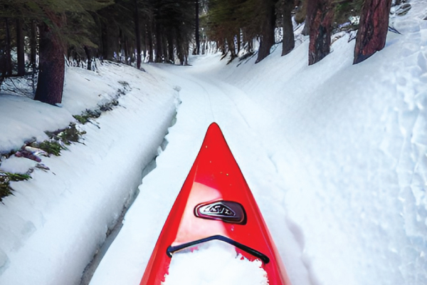 Snow Kayaking