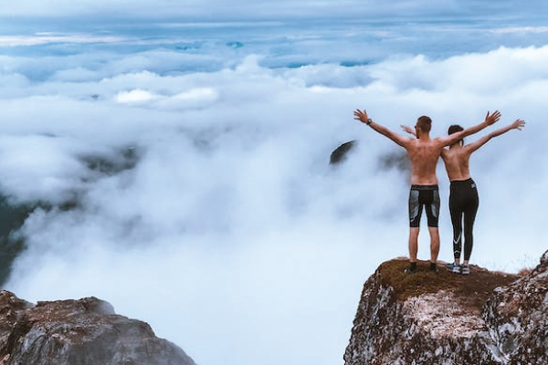 People on Cliff