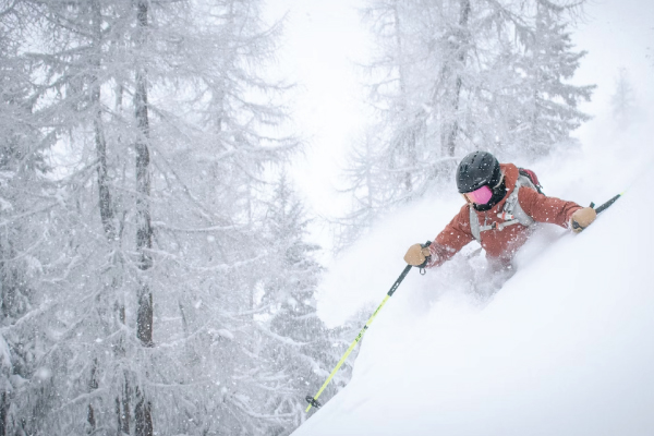 Skiier in the Mountains