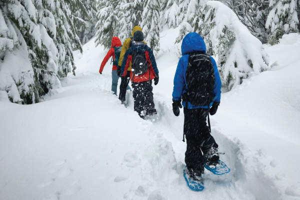 Snowshoeing